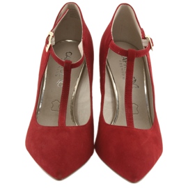 Sapatos de mulher vermelha Caprice 24400 vermelho 3