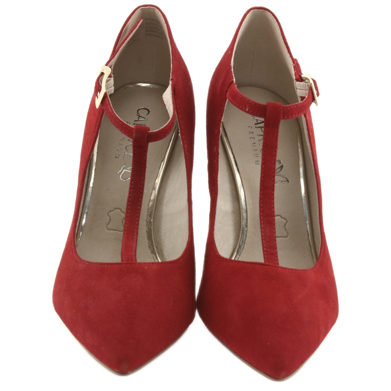 Sapatos de mulher vermelha Caprice 24400 vermelho 3