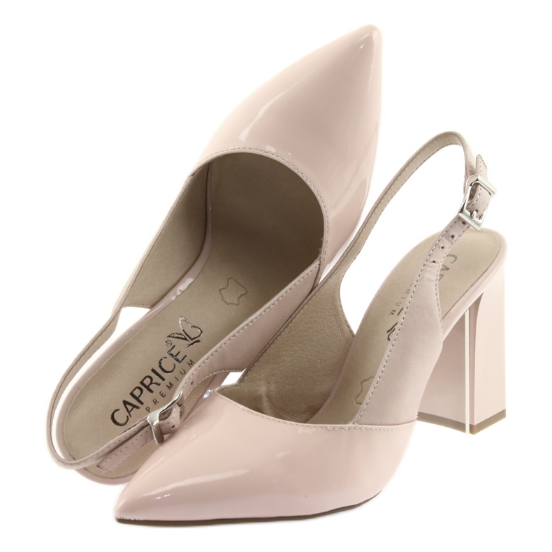 Sandálias femininas no posto do Caprice 29604 rosa 5