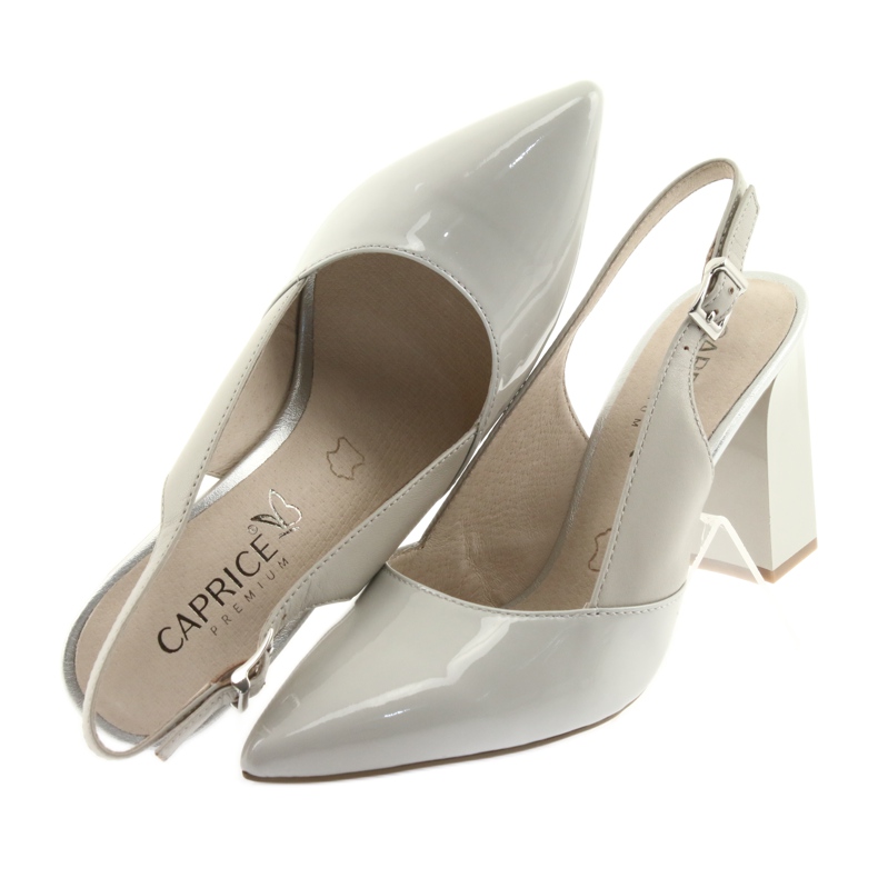 Sandálias femininas cinzentas no posto Caprice 29604 cinza 6