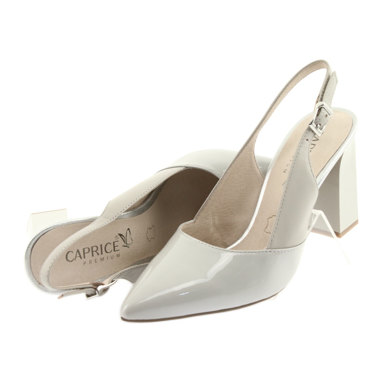 Sandálias femininas cinzentas no posto Caprice 29604 cinza 5