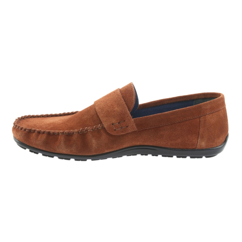 Mocassins camel camurça Nikopol 1688 bege 2