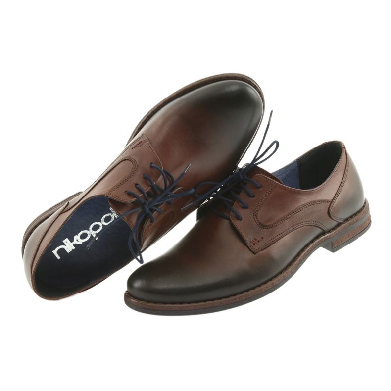 Sapatos masculinos marrons Nikopol 1712 marrom 5