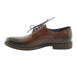 Sapatos masculinos marrons Nikopol 1712 castanho 2