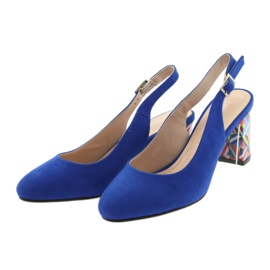 Sandálias no post Sergio Leone 788 microfone índigo azul 3