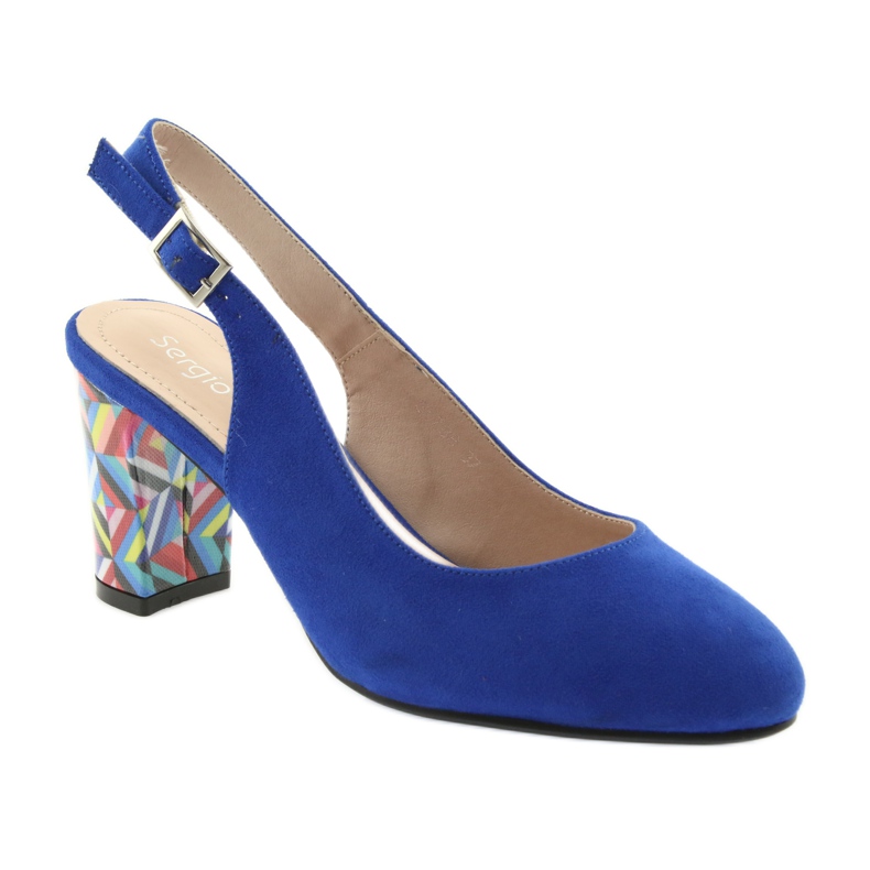 Sandálias no post Sergio Leone 788 microfone índigo azul 1