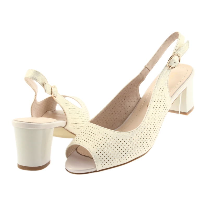 Sandálias no poste de Sergio Leone 794 ouro dourado 4