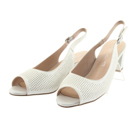 Sandálias no poste de Sergio Leone 794 prata cinza 3