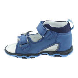 Nabos masculinos Sandals Bartek 51489 azul cinza 2