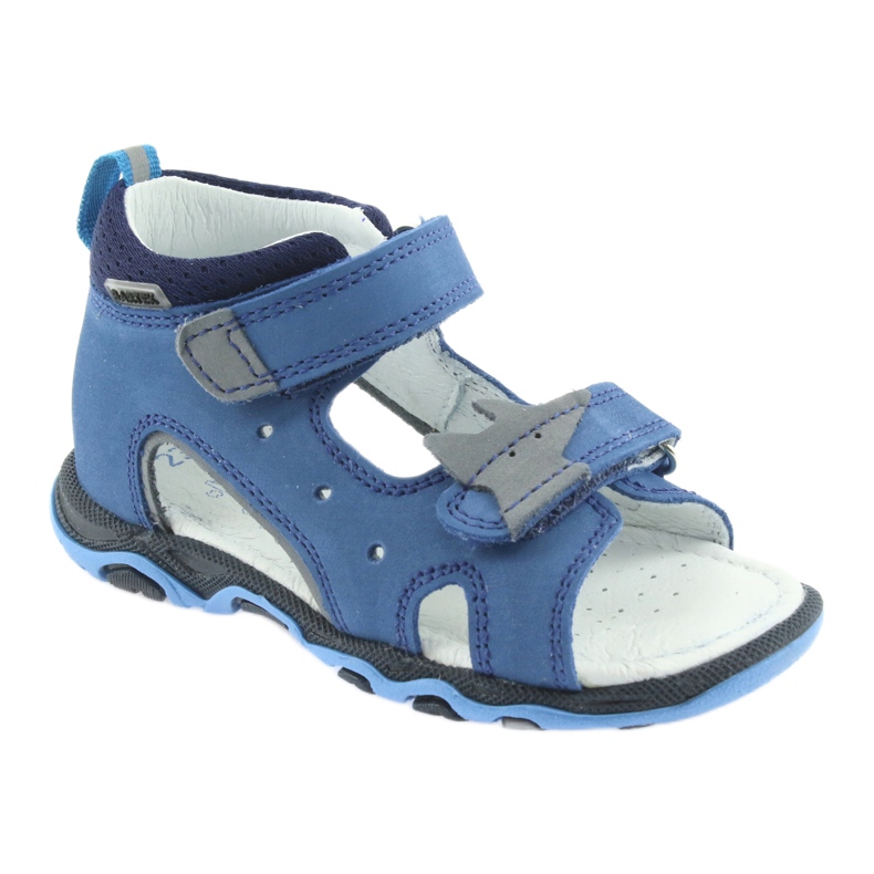 Nabos masculinos Sandals Bartek 51489 azul cinza 1