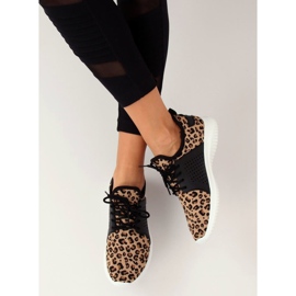 Tênis Leopard 7758-Y Leopard Print castanho 2