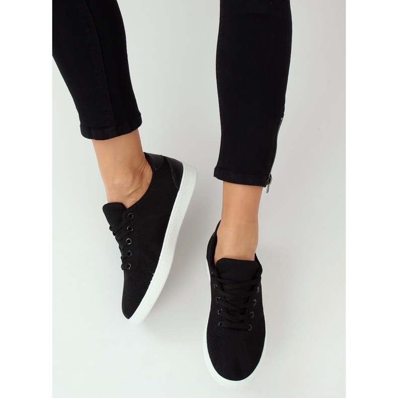 Tênis femininos negros pretos 7062-Y Preto 1