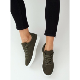 Tênis femininos verdes 7062-Y DK.GREEN 2