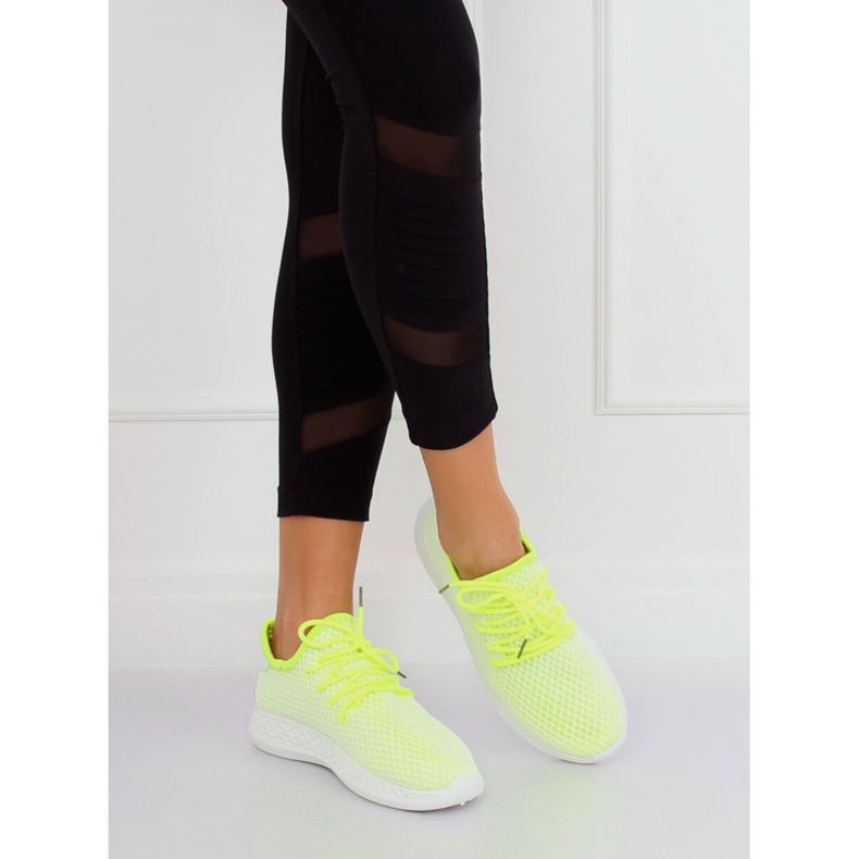 Tênis esportivos Yellow 7760-Y Green amarelo 2