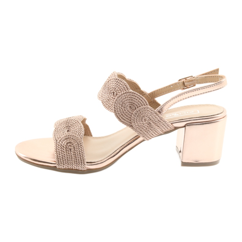 Sandálias com sutache cordão dourado Filippo 793 2