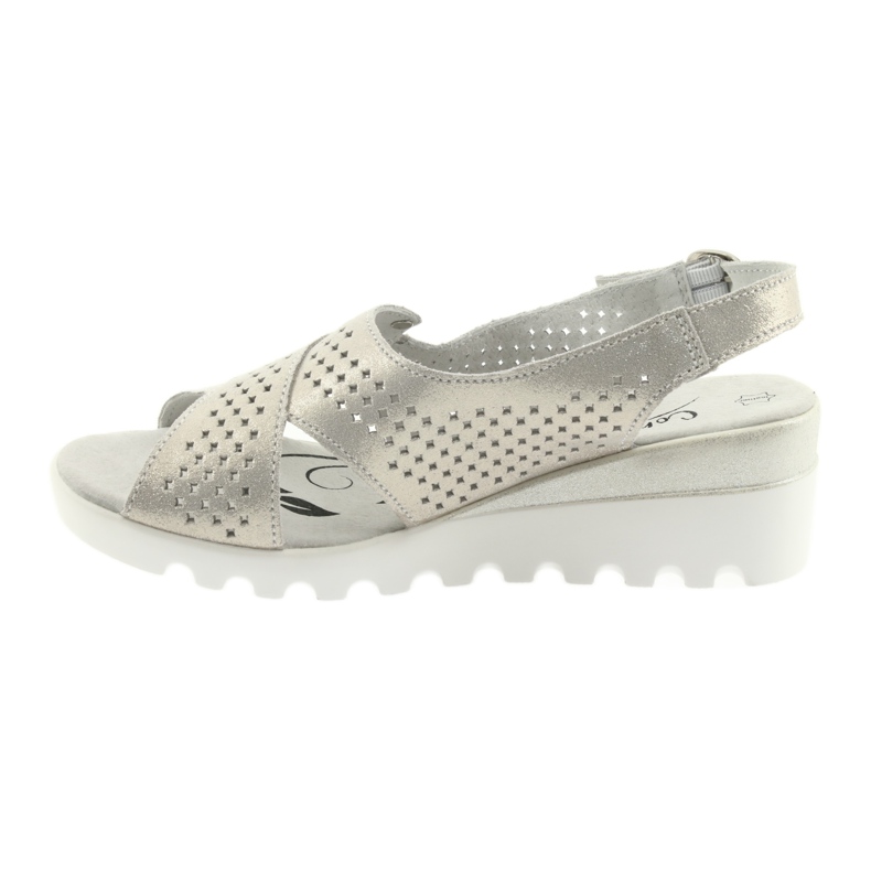 Sandálias femininas douradas na cunha Filippo 729 dourado 1