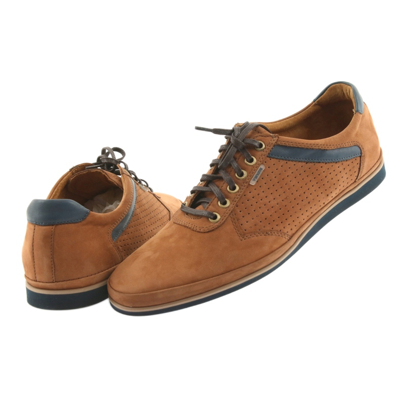 Sapatos esportivos leves Badura 3523 marrom castanho 4