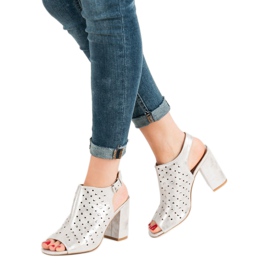 Sandálias VINCEZA com jatos cinza 1