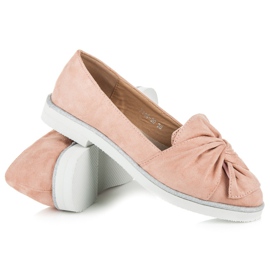 Vices Sapatos de camurça com decorações brilhantes rosa 1