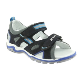 Nabos masculinos da Sandals Bartek azul marinho e cinza azul-marinho 1