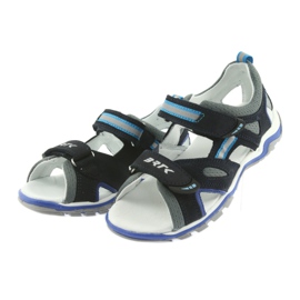 Nabos masculinos da Sandals Bartek azul marinho e cinza azul-marinho 3
