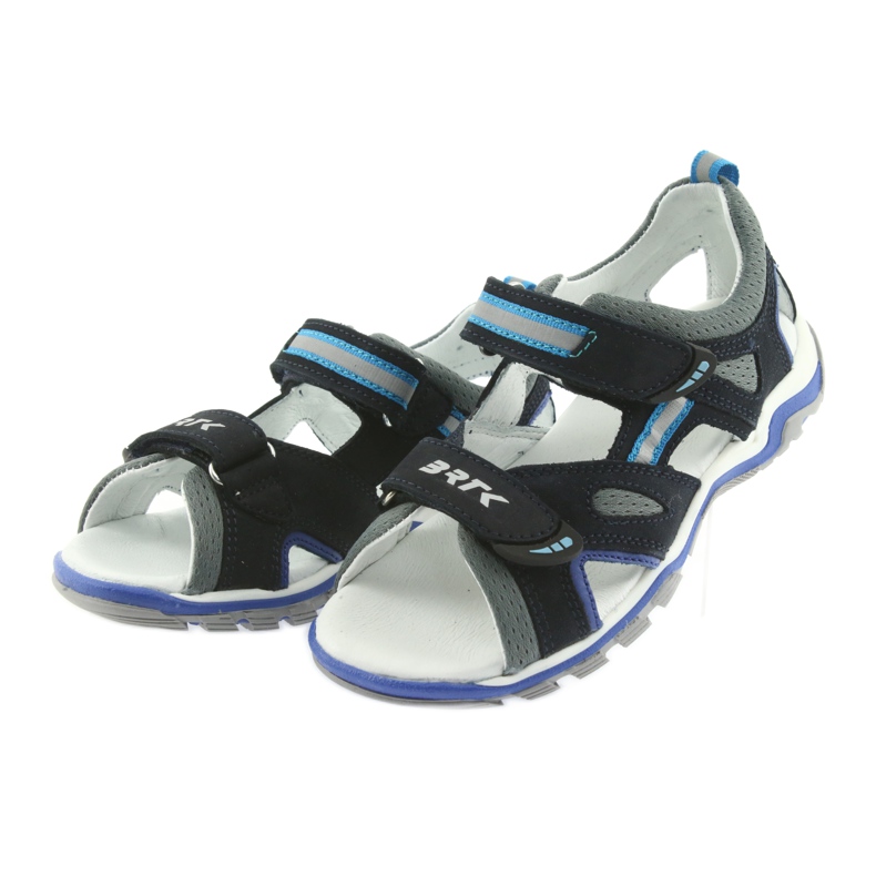 Nabos masculinos da Sandals Bartek azul marinho e cinza 3