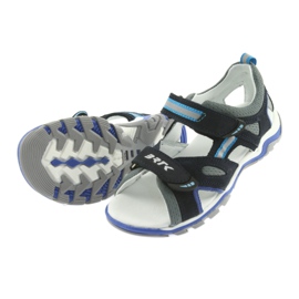 Nabos masculinos da Sandals Bartek azul marinho e cinza azul-marinho 4