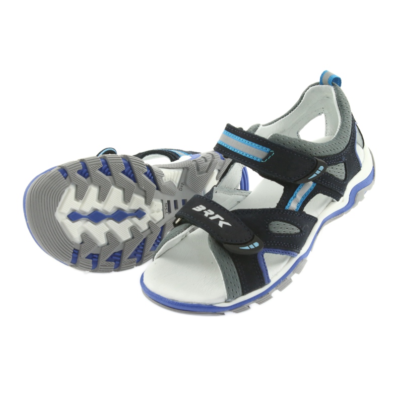 Nabos masculinos da Sandals Bartek azul marinho e cinza 4