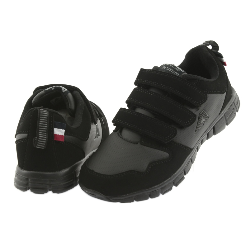 Tênis esportivos com velcro American Club FH16 preto 4