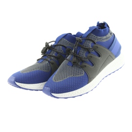 Calçados infantis Befado 516Y029 azul cinza 3