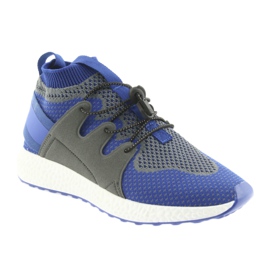 Calçados infantis Befado 516Y029 azul cinza 1