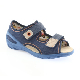 Sapatos infantis Befado pu 065X126 azul azul marinho 2