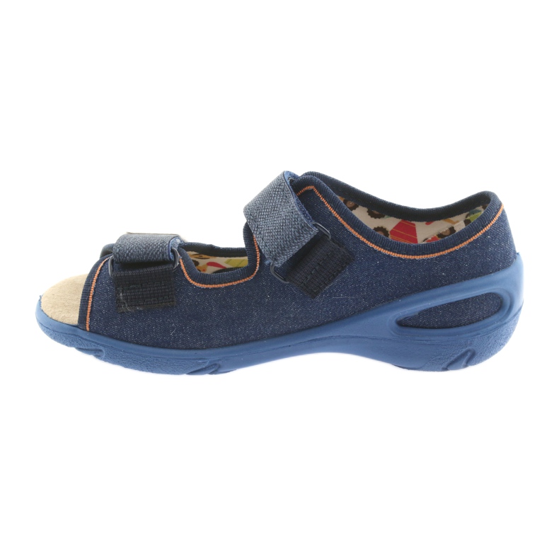 Sapatos infantis Befado pu 065X126 castanho azul marinho 2