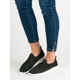 Ideal Shoes Calçados Esportivos Slip-on preto 1