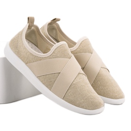 Ideal Shoes Calçados Esportivos Slip-on castanho 1