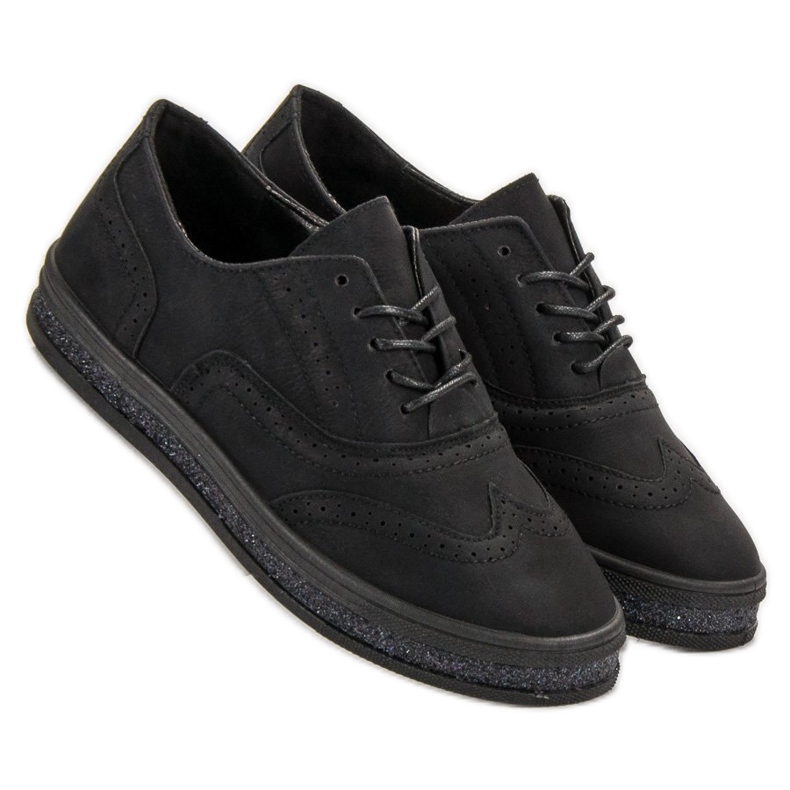SHELOVET Black Brogues preto 1