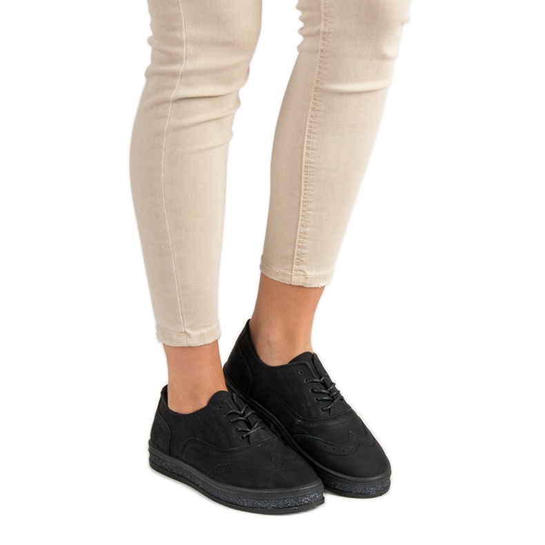 SHELOVET Black Brogues preto 2