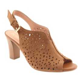 Espinto Sandálias abertas no 317 Brown Post castanho 1