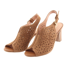 Espinto Sandálias abertas no 317 Brown Post castanho 3