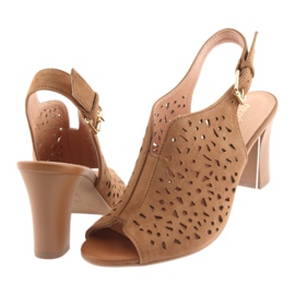 Espinto Sandálias abertas no 317 Brown Post marrom 4