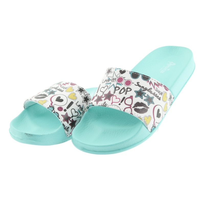 Sapatilhas de óculos de sol verdes American Club branco preto rosa 3