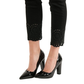 SHELOVET Bombas lacadas preto 1