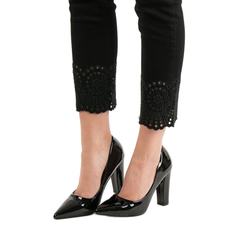 SHELOVET Bombas lacadas preto 1