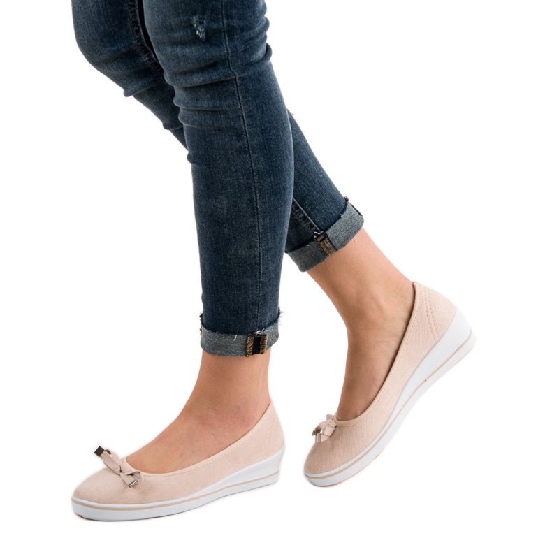 SHELOVET Bombas de cunha castanho 1