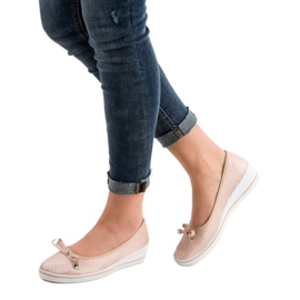 SHELOVET Wedge Ballerina castanho 2