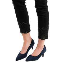 Nio Nio Salto alto azul marinho baixo azul-marinho 2