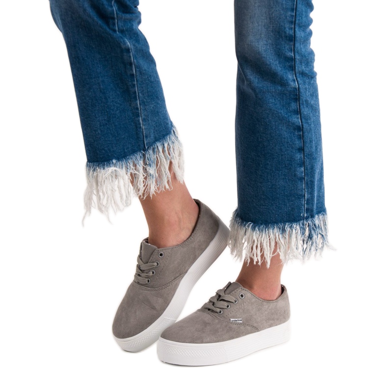 SHELOVET Tênis cinza da moda 2