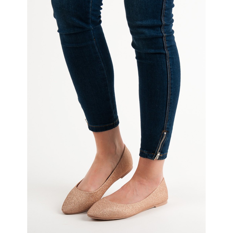 Seastar Bailarinas de purpurina dourado 2