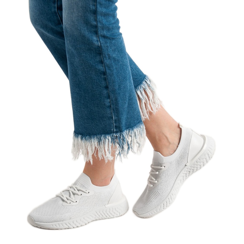 SHELOVET Calçados esportivos têxteis branco 2