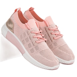 Primavera Sapatos de deslizamento rosa 1